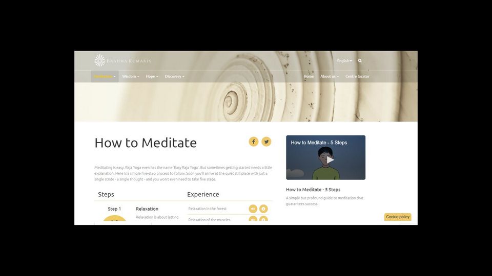How to Meditate in 5 Simple Steps – Website / Video